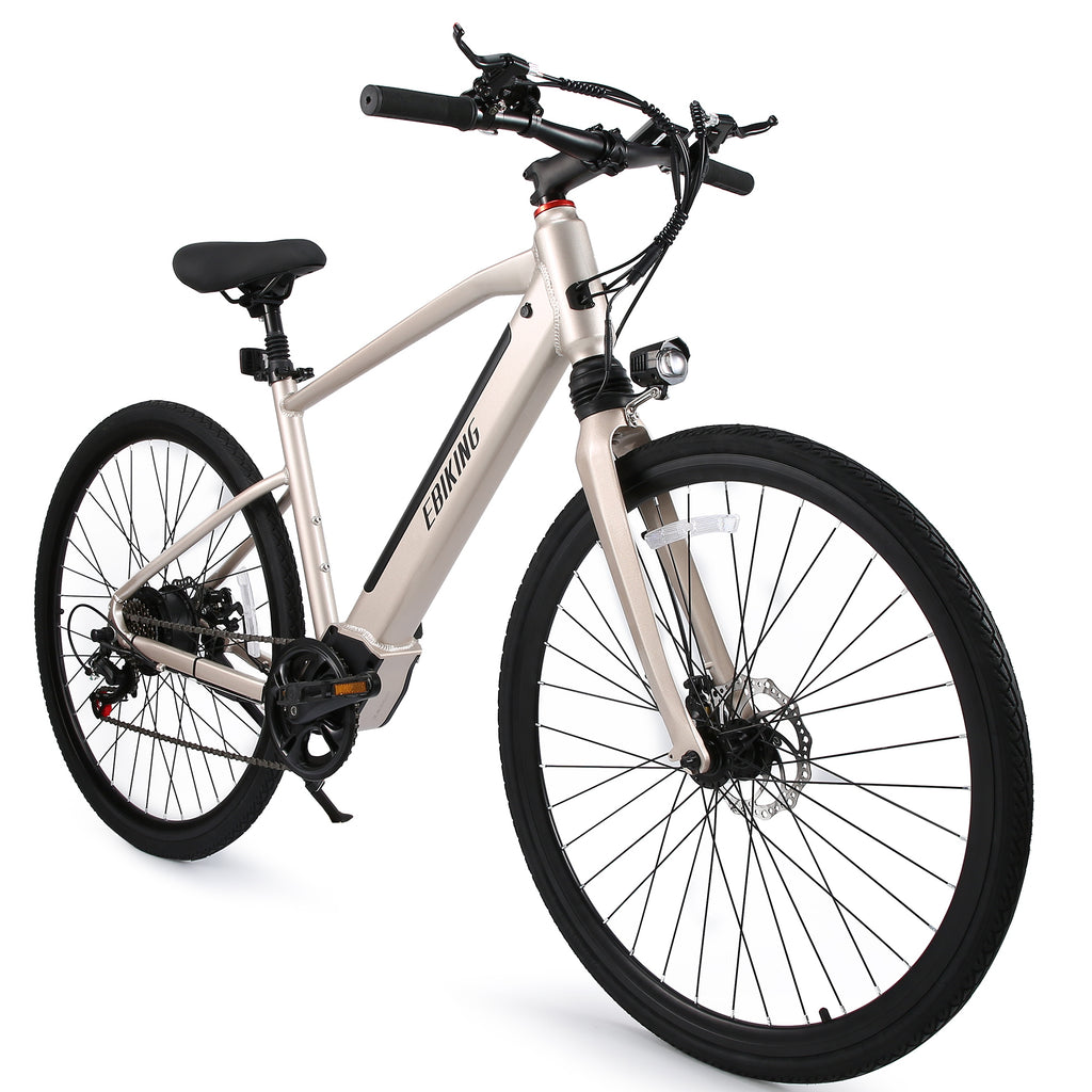 ​​Ultralight 17kg aluminum-frame e-bike​​ with ​​500W high-torque motor​​ and ​​Shimano 7-speed drivetrain​​,Features ​​100km range battery​​ and ​​IP56-rated LED headlight​​ for all-weather reliability.