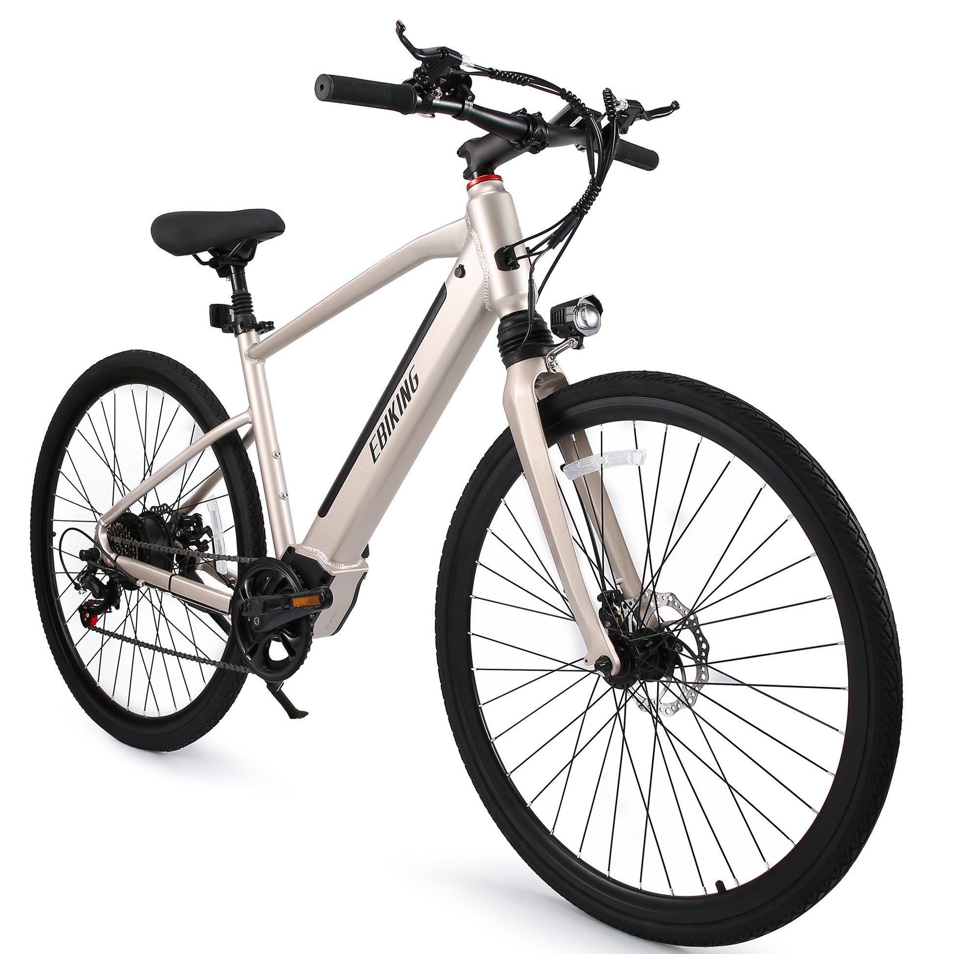 ​​Ultralight 17kg aluminum-frame e-bike​​ with ​​500W high-torque motor​​ and ​​Shimano 7-speed drivetrain​​,Features ​​100km range battery​​ and ​​IP56-rated LED headlight​​ for all-weather reliability.