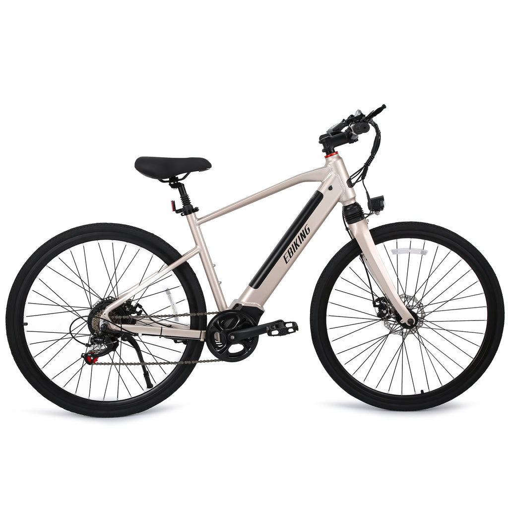​​Ultralight 17kg aluminum-frame e-bike​​ with ​​500W high-torque motor​​ and ​​Shimano 7-speed drivetrain​​,Features ​​100km range battery​​ and ​​IP56-rated LED headlight​​ for all-weather reliability.