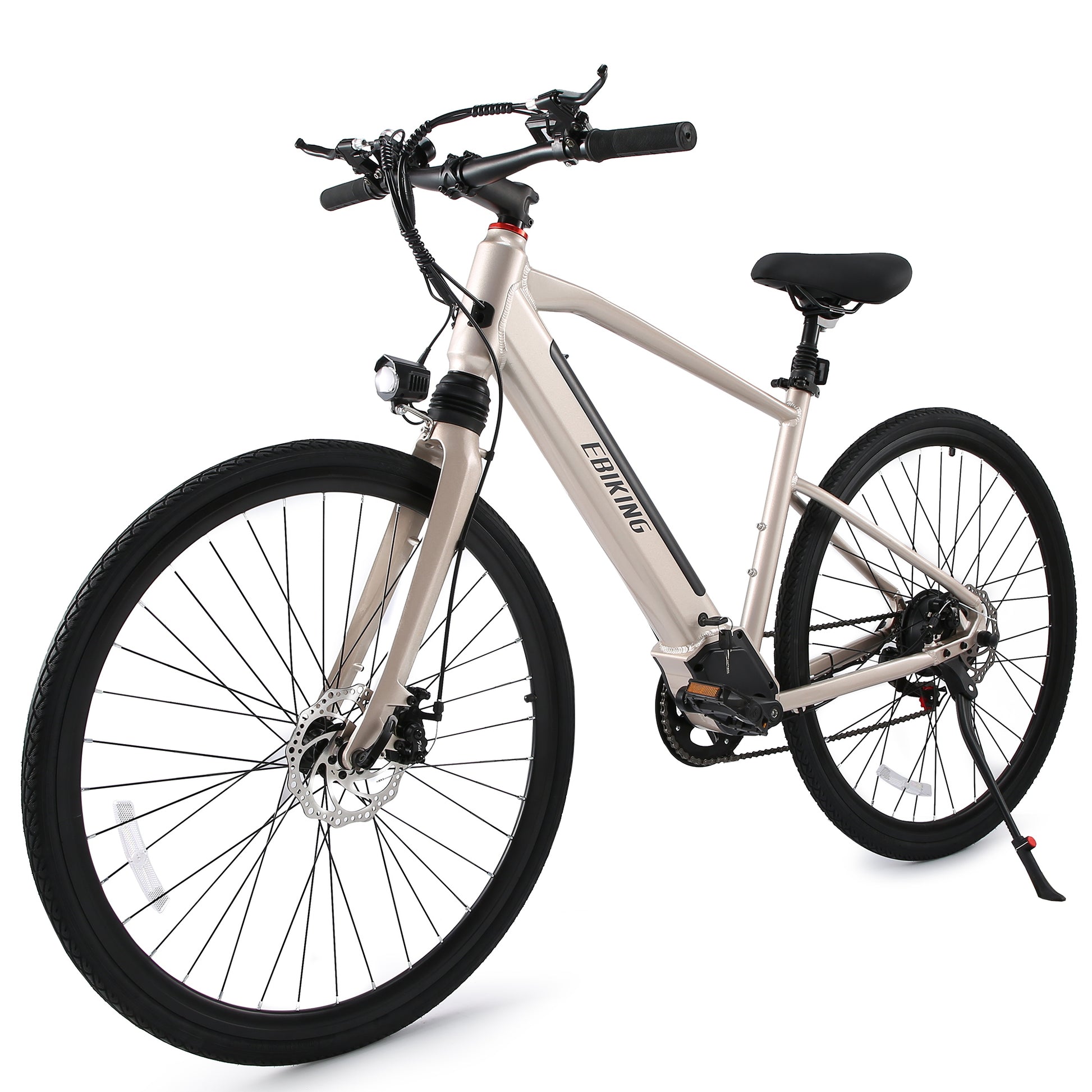 ​​Ultralight 17kg aluminum-frame e-bike​​ with ​​500W high-torque motor​​ and ​​Shimano 7-speed drivetrain​​,Features ​​100km range battery​​ and ​​IP56-rated LED headlight​​ for all-weather reliability.