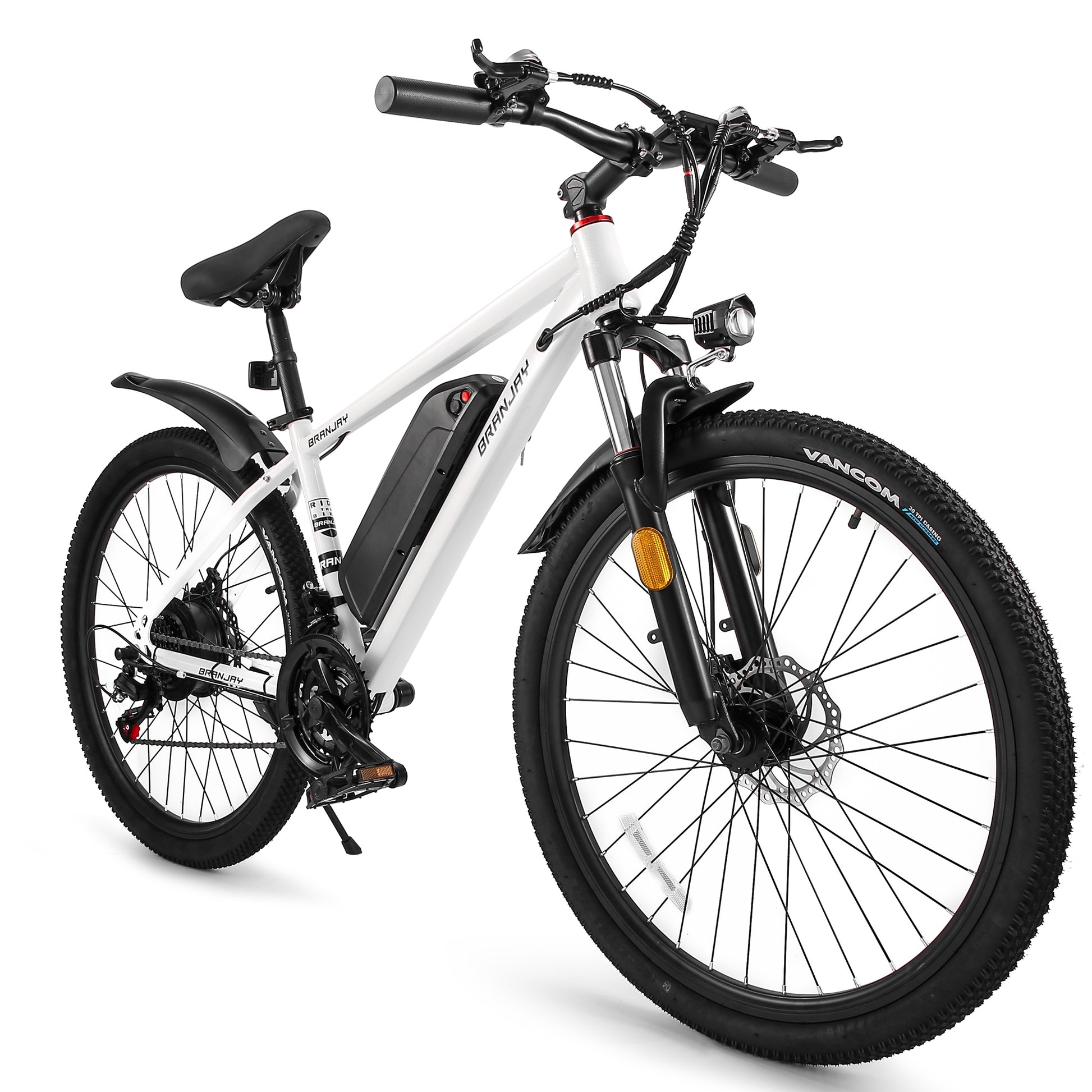 ​​Rider conquering rocky trail on Sptebik WindRunner 90E​​ featuring ​​120kg payload aluminum frame​​, ​​4.0" knobby tires​​ with 30% enhanced traction, and ​​1000-lumen adaptive headlight​​ illuminating path at dusk.