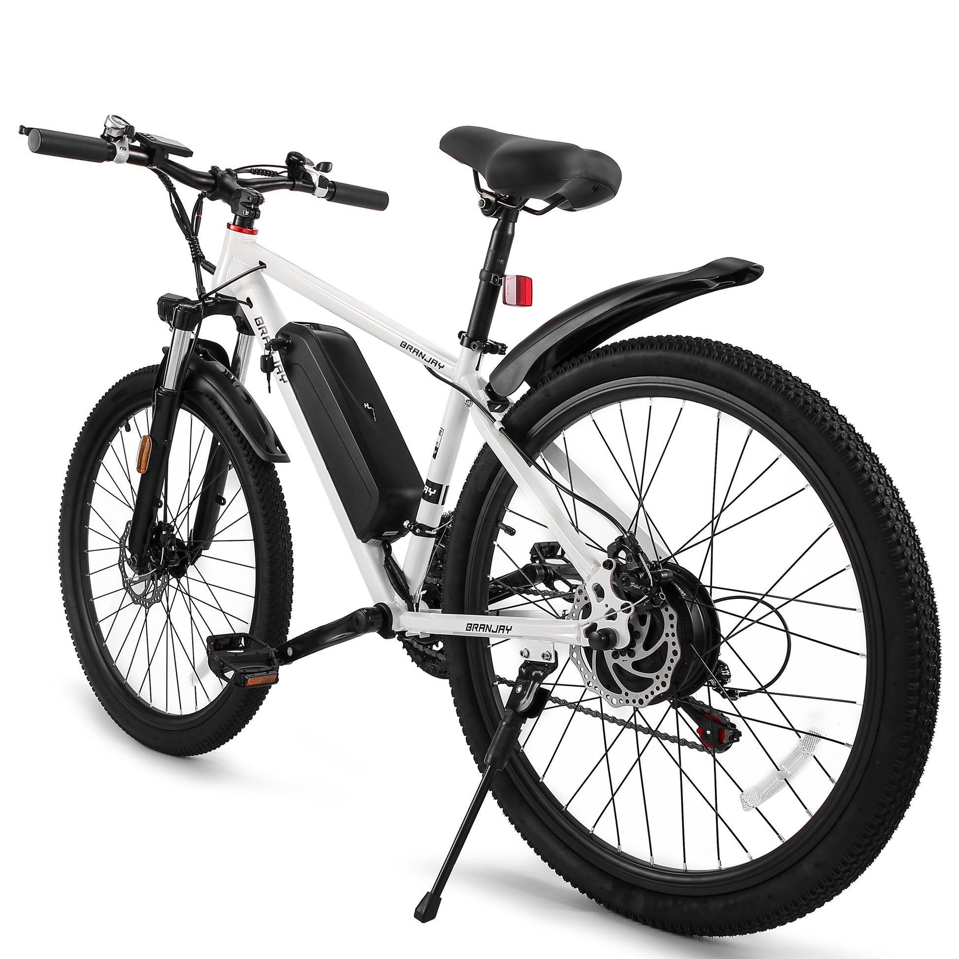 ​​Rider conquering rocky trail on Sptebik WindRunner 90E​​ featuring ​​120kg payload aluminum frame​​, ​​4.0" knobby tires​​ with 30% enhanced traction, and ​​1000-lumen adaptive headlight​​ illuminating path at dusk.